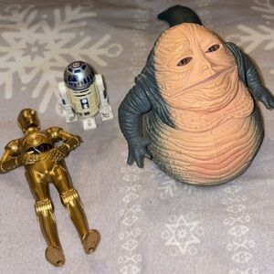 Star Wars Action Figures - Gold, White, Blue, Tan